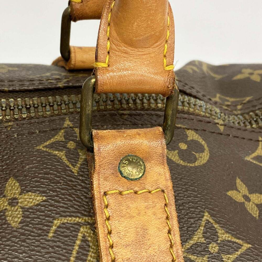 LOUIS VUITTON Authentic Brown Monogram Keepall 45 Boston Bag - Picture 10 of 12